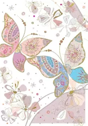 Karnet B6 + koperta: Motyle