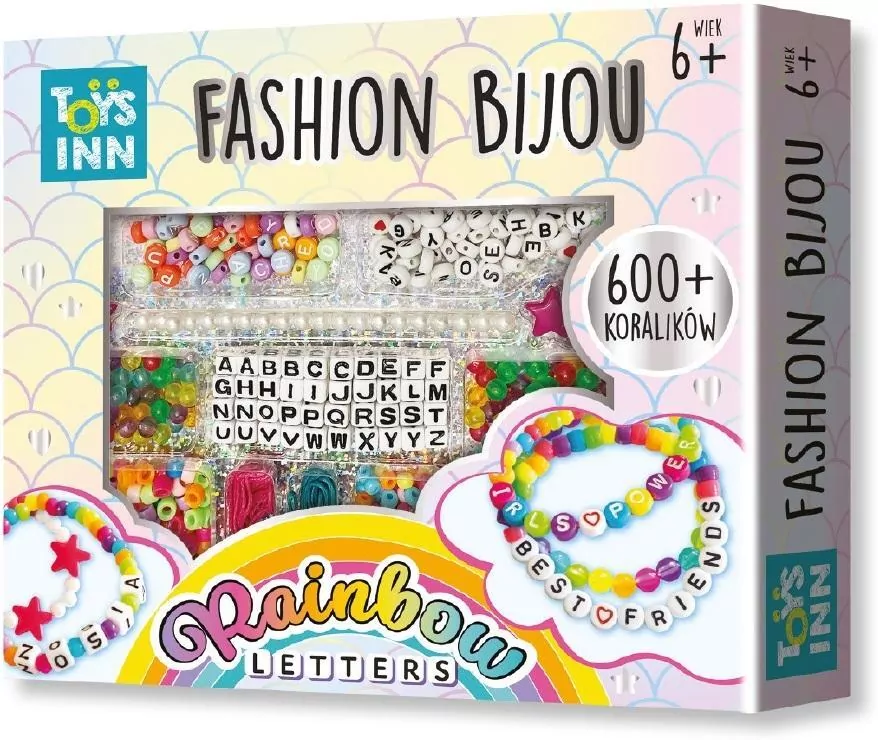 Fashion Bijou. Rainbow Letters. Zestaw koralików. ToysInn - tantis.pl
