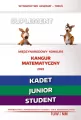 Matematyka z wesołym kangurem. Suplement 2022. Kadet / Junior / Student - tantis.pl