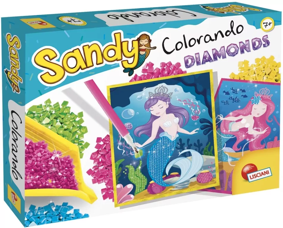 Lisciani. Sandy Colorando! Kolorowanie diamentami - tantis.pl