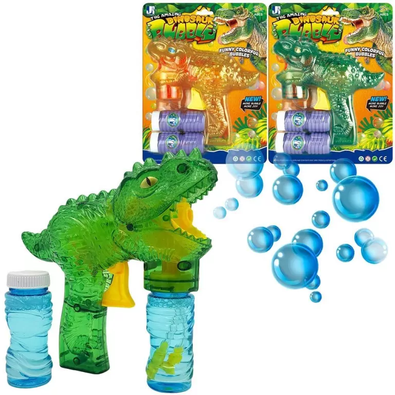 Pistolet dinozaur na bańki na baterie - tantis.pl