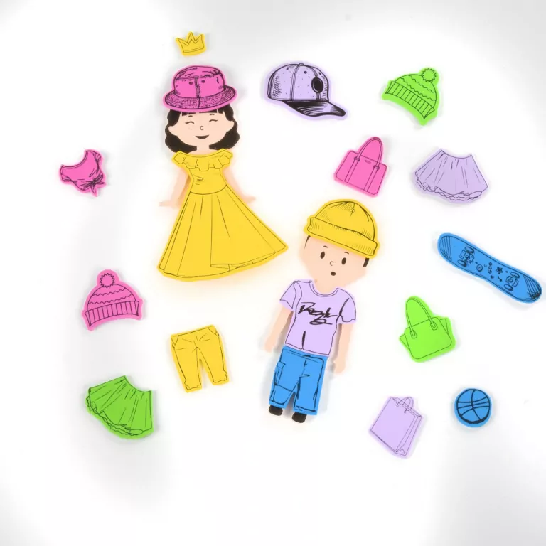 Modowe stylizacje 80 naklejek KIDEA - tantis.pl