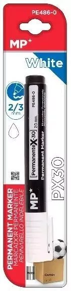 Marker permanentny 2,0/3,0mm biały - tantis.pl