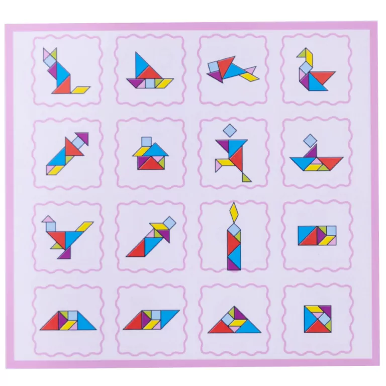 Układanka drewniana. Tangram - tantis.pl