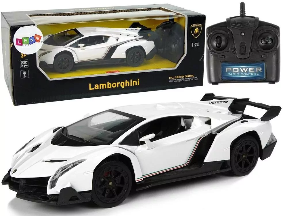 Auto zdalnie sterowane. Lamborghini białe 1:24 - tantis.pl