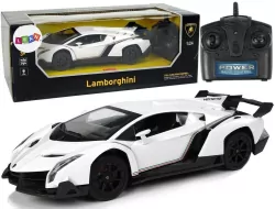 Auto zdalnie sterowane. Lamborghini białe 1:24