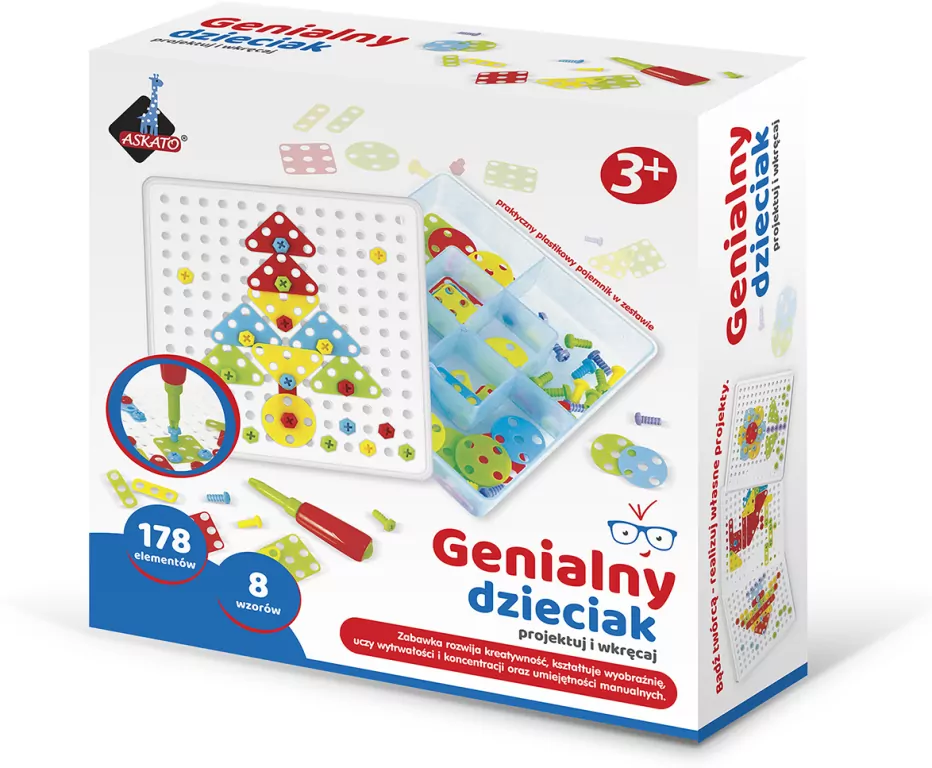 Mozaika ze śrubokrętem. Genialny dzieciak - tantis.pl