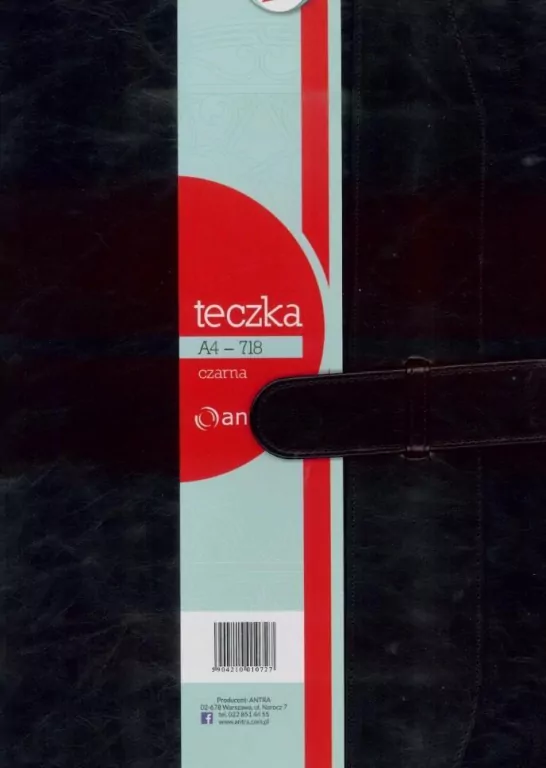 Teczka A4 718 czarna ANTRA - tantis.pl