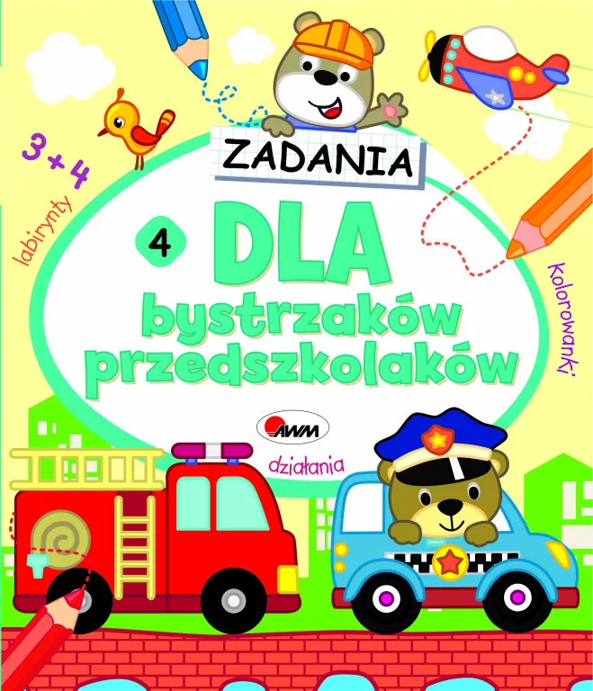 Dla bystrzaków przedszkolaków. Zadania 4 - tantis.pl