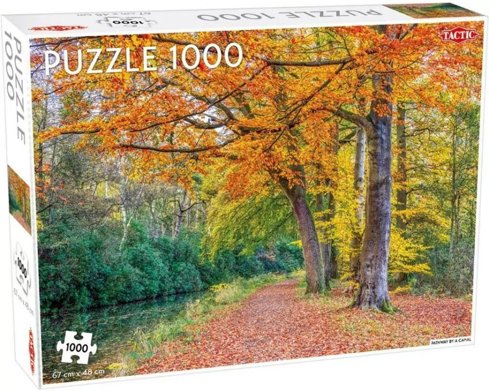 Puzzle 1000 Pathway by a canal - tantis.pl