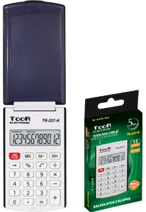 Kalkulator kieszonkowy 12-pozycyjny z klapką - tantis.pl