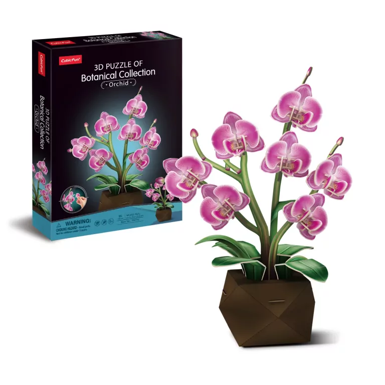 Puzzle 3D Cubic Fun Orchidea - tantis.pl