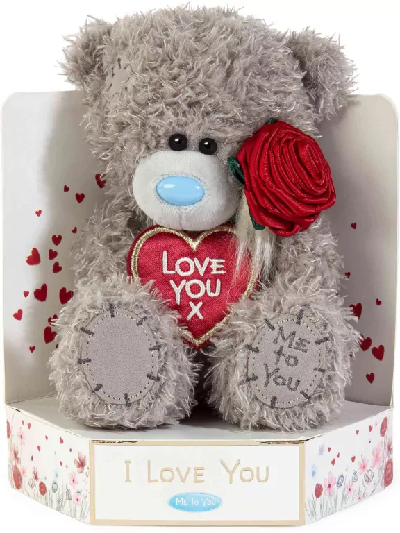 Miś - Love You x z różą 18cm - tantis.pl