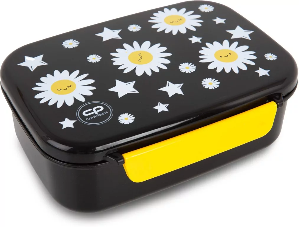 Śniadaniówka z przegródką Coolpack Foodyx Daisy Black - tantis.pl