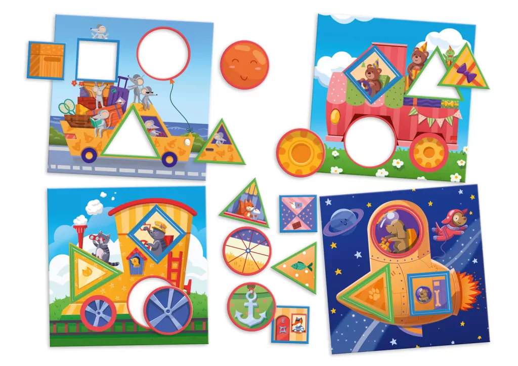 Jadą, jadą misie. Dobieranka - tantis.pl