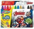 Kredki żelowe wykręcane Colorino Kids 12 kolorów Avengers - tantis.pl