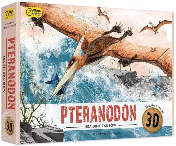 Książka i puzzle 3D. Era dinozaurów Pteranodon - tantis.pl