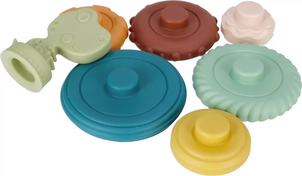 Piramidka edukacyjna pastel mix BAM BAM - tantis.pl
