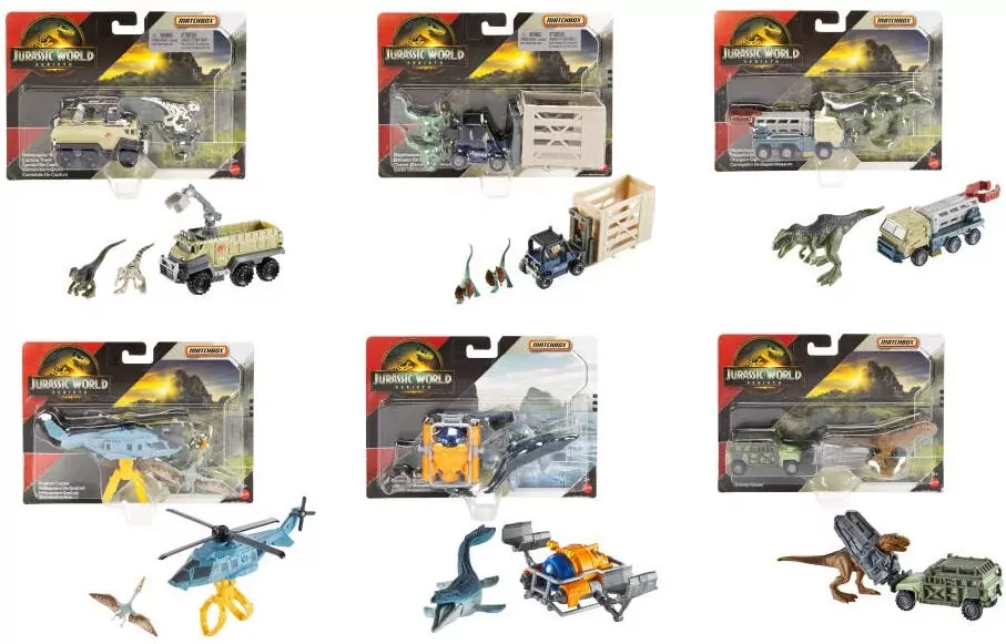 Matchbox Jurassic World Dino Transporters 2025 mix - tantis.pl