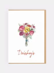 Karnet Podziękowania. Dziękuję