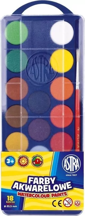 Farby Akwarelowe 18 kolorów - tantis.pl