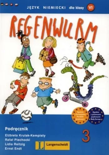 Regenwurm 3 A, B SP klasa 6. Podręcznik. Język niemiecki - tantis.pl