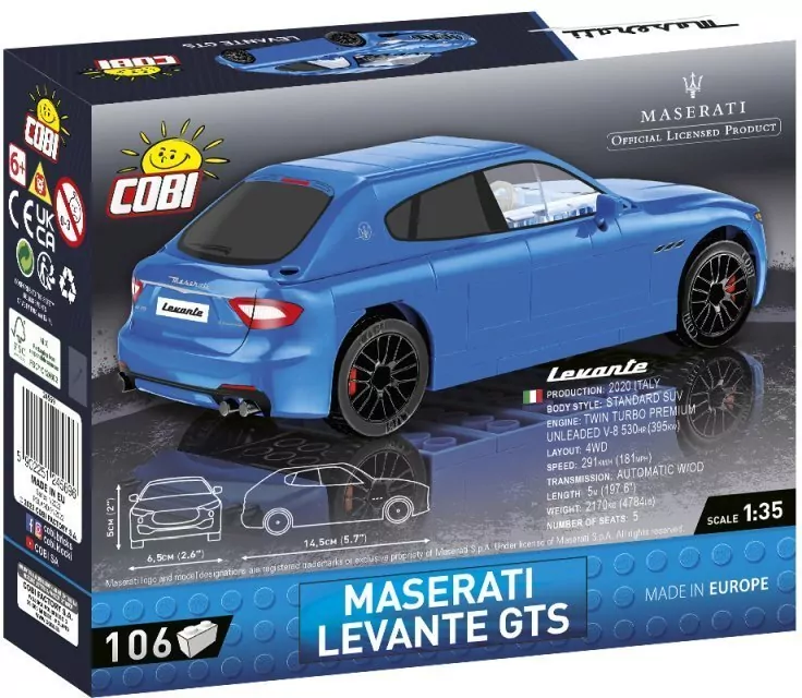 Cars Maserati Levante GTS 106 klocków - tantis.pl