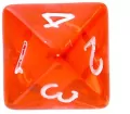 Komplet kości REBEL RPG - Mini Kryształowe - Czerwone - tantis.pl