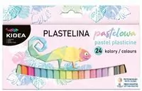 Plastelina 24 kolory pastelowe KIDEA - tantis.pl