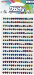 Dżety samoprzylepne kolorowe 4mm