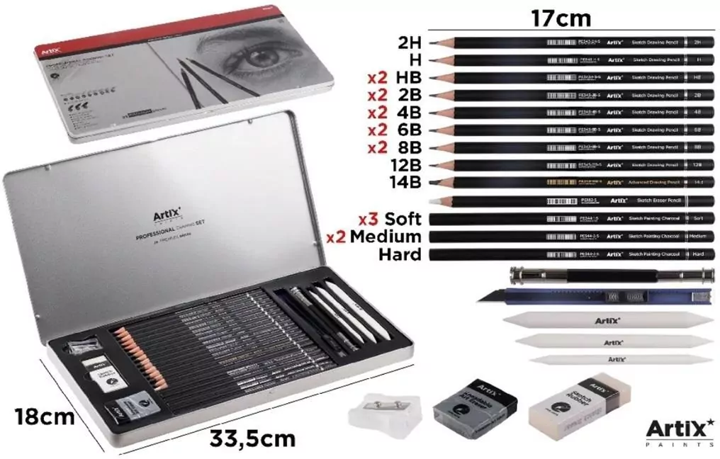 Profesionalny zestaw do szkicowania - tantis.pl