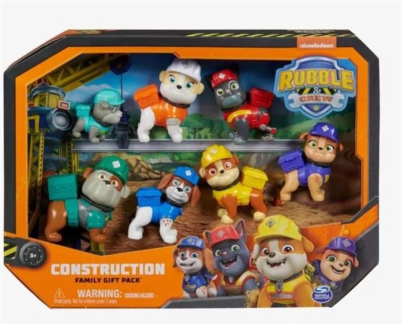 Figurki Psi Patrol Rubble i jego Ekipa 7-pak - tantis.pl