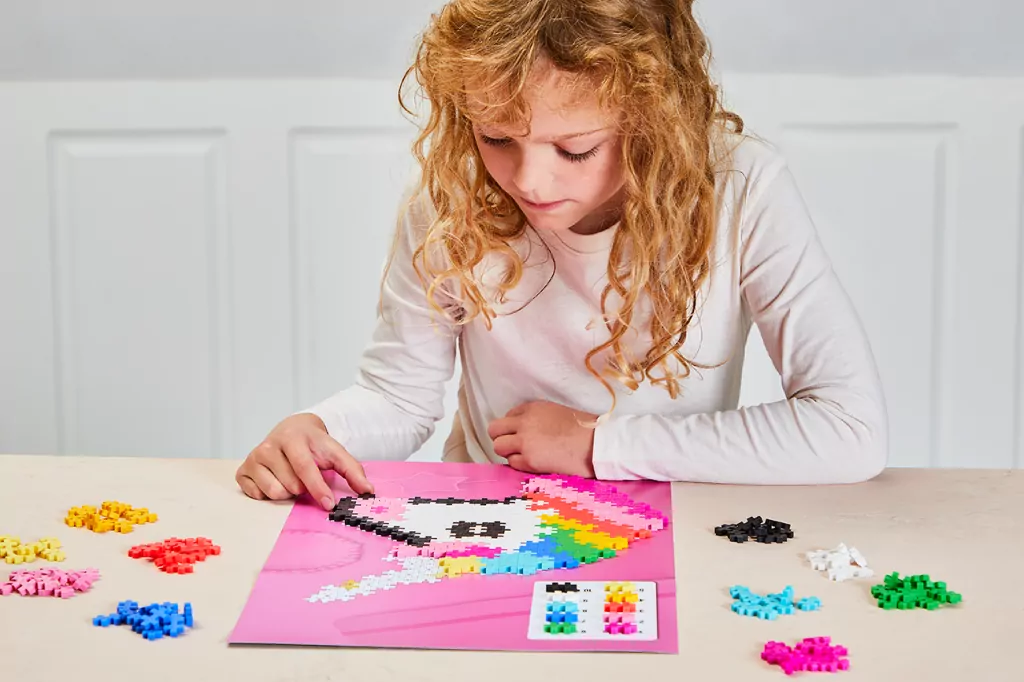 Puzzle by numbers- Jednorożec. Klocki Plus-Plus - tantis.pl
