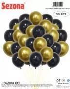 Balony czarno-złote - tantis.pl