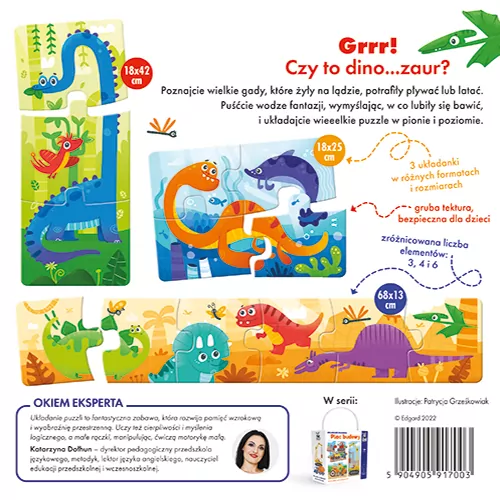 Dinozaury. Układanki malucha - tantis.pl