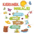 Dekoracje szkolne - Kierunek wakacje XL 22el - tantis.pl