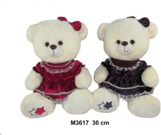 Miś w sukience 30cm MIX - tantis.pl