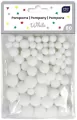 Pompony do dekoracji 80szt White - tantis.pl