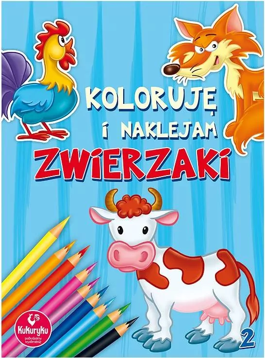 Koloruję i naklejam zwierzaki 2 - tantis.pl
