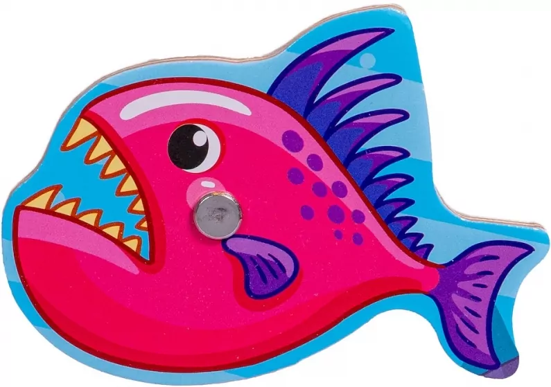 Układanka drewniana. Łowienie rybek - tantis.pl