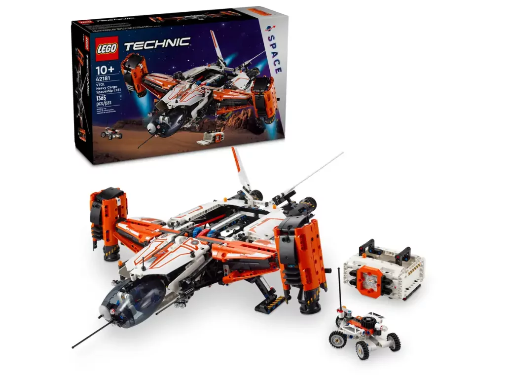 LEGO® Technic. Transportowy statek kosmiczny VTOL LT81. 42181 - tantis.pl