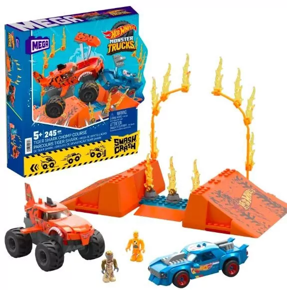 Mega Hot Wheels. Monster Trucks Tiger Shark - tantis.pl