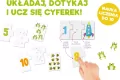 Cyferki. Puzzle sensoryczne. Kapitan Nauka - tantis.pl