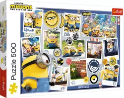 Puzzle 500. Minionki. Zwariowana kolekcja zdjęć