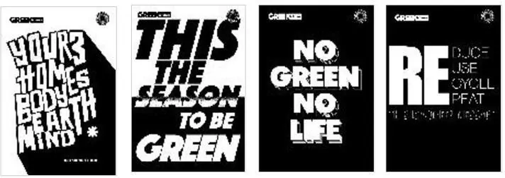 Brulion Green Typo White. B5/96K kratka. 5 sztuk - tantis.pl