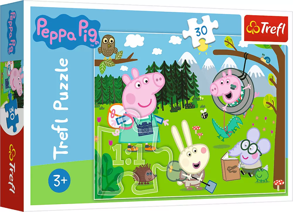Puzzle 30. Świnka Peppa. Leśna wyprawa - tantis.pl