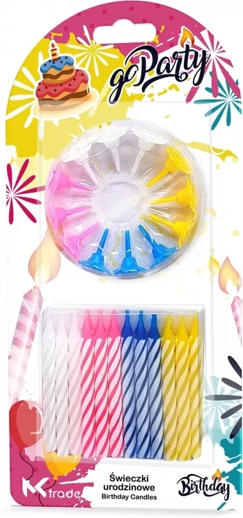 Świeczki urodzinowe spiralne 6,5cm - tantis.pl