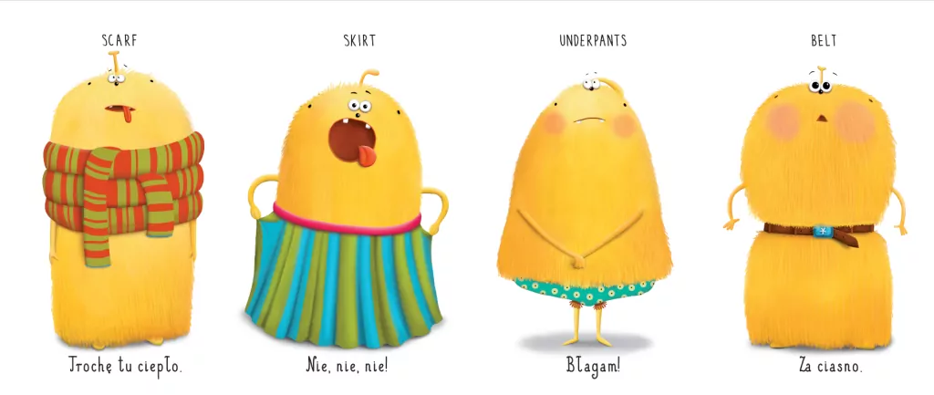 Ubrania i pogoda. Pops i Boti uczą angielskiego - tantis.pl