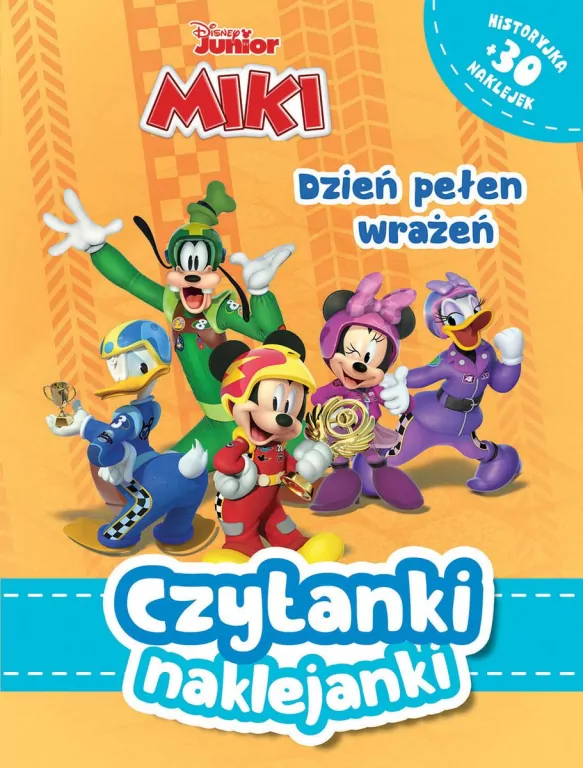 Czytanki naklejanki. Dzień pełen wrażeń. Disney Junior Miki - tantis.pl