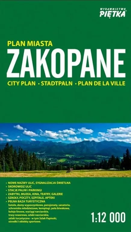 Zakopane 1:12 000 plan miasta PIĘTKA - tantis.pl